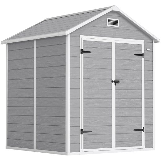 Marram Garden Storage Shed 182W x 151D x 219Hcm Dark Grey