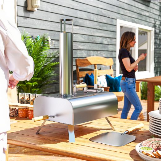 Rampion Portable Wood Pizza Oven Stainless Steel 12 Inch