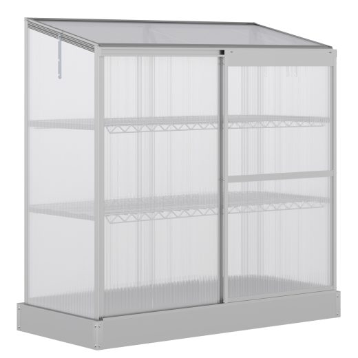 Celeriac 3 Tier Greenhouse Polycarbonate 131x58cm 140H