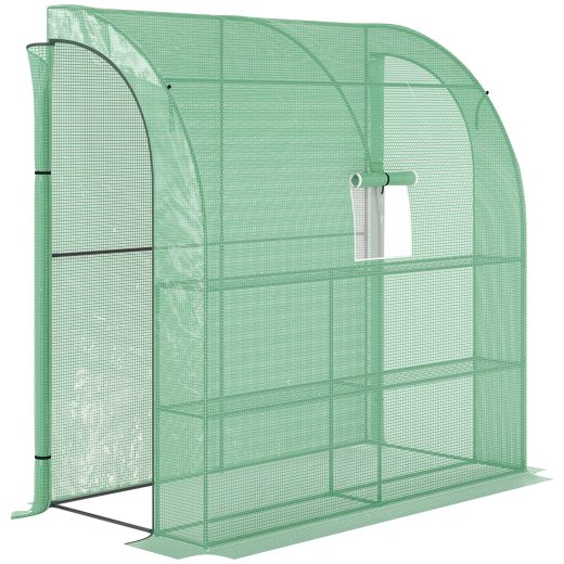Garlic Walk-In Greenhouse 3 Tiers 200x100cm Green