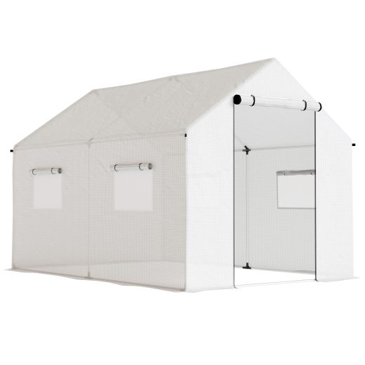Kale Walk-in Polytunnel Greenhouse 2x3m White